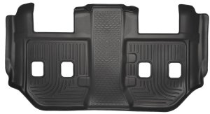 GMC Yukon XL Floor Mats - Rear - Husky Liners - WeatherBeater, 3rd Seat - Black - 2015